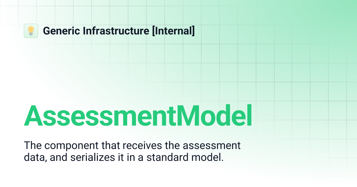 AssessmentModel | Generic Infrastructure [Internal]