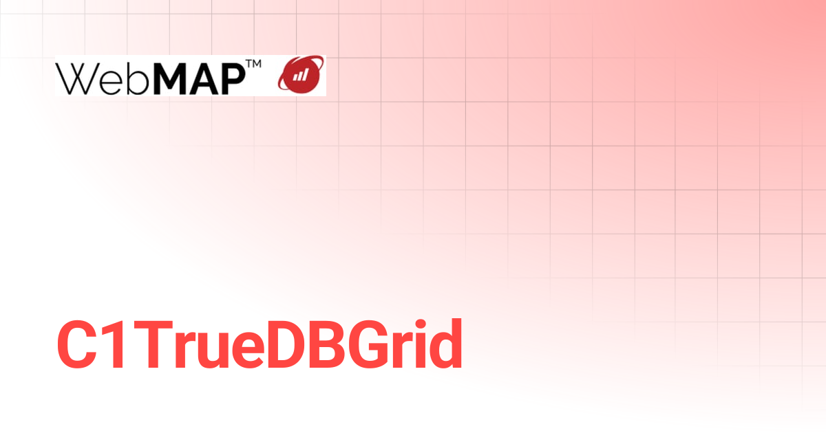 C1TrueDBGrid | WebMAP Documentation | Mobilize.Net