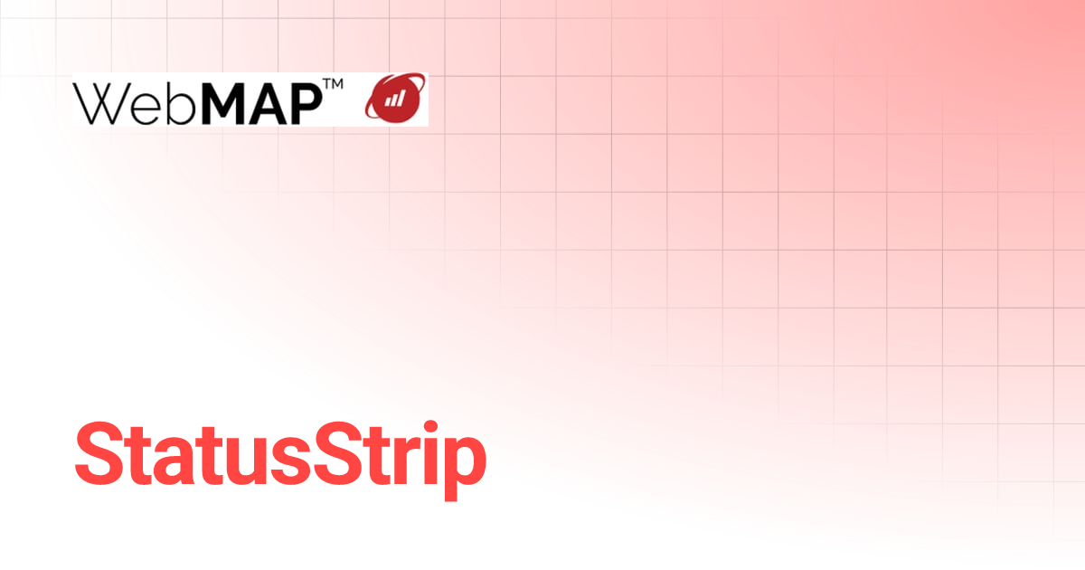 StatusStrip | WebMAP Documentation | Mobilize.Net